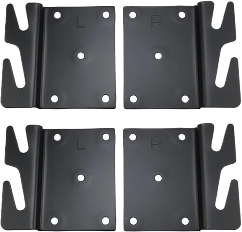 Vista 7 de Mcredy 2 piezas de ganchos de madera resistentes para riel de cama de repuesto con tornillos Ganchos universales para marco de cama, para soportes