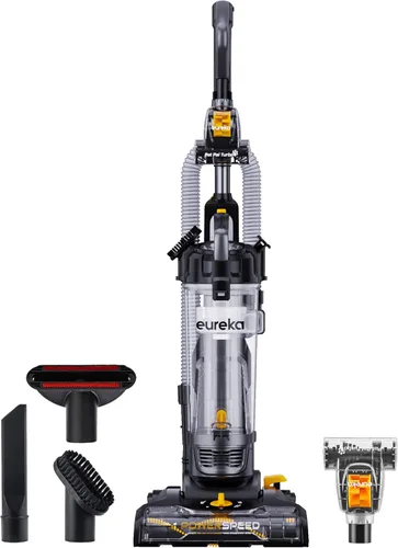 Vista 5 de Nostalgia EUREKA - Horno microondas para encimera, grande, 800 W, 0.9 pies cúbicos y aspiradora vertical EUREKA PowerSpeed ligera y potente