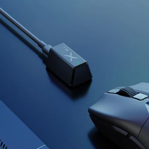 Vista 2 de DeLUX 4000Hz Nano 2.4G Receptor para ratón inalámbrico Gaming M800 Ultra (negro)
