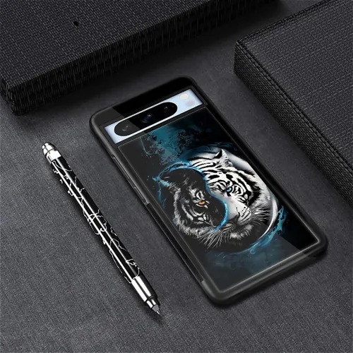 Vista 883 de Compatible con Google Pixel 4A 5G Mobile Case Creative Acrylic Panel trasero Silicona Protección Grip especialmente diseñado para Google Pixel 4A 5G