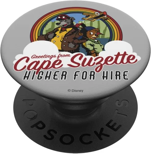 Vista 6 de Disney TailSpin Baloo & Kit Cape Suzette Higher For Alquiler PopSockets MagSafe PopGrip para iPhone