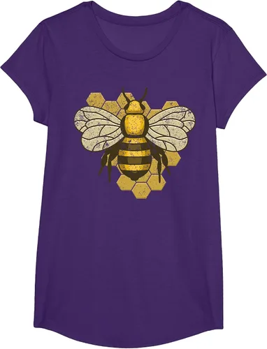 Vista 67 de Retro Beekeeper Beekeeper Honey Bumblebee Vintage Saves Bees T-Shirt Asphalt Grey