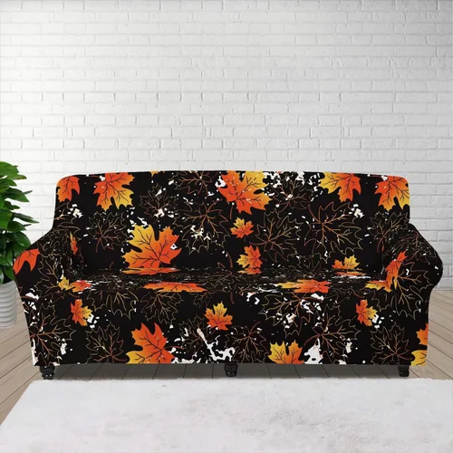 Vista 92 de Horeset Fundas elásticas para sofá con diseño de flores otoñales, lavables para sofá de 2 cojines, funda protectora para mascotas y perros