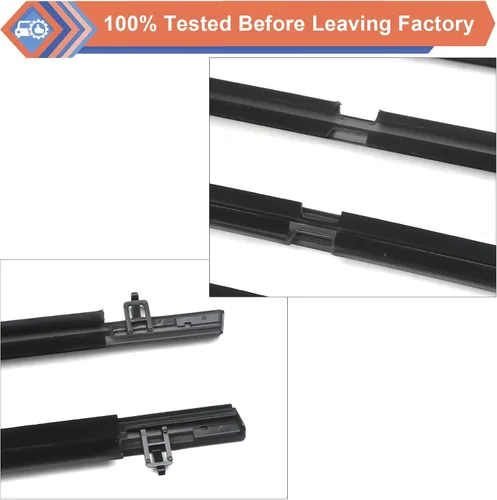Vista 5 de 4 unidades de cinturón de sellado para ventana de puerta exterior de automóvil compatible con Honda Vehicle Civic 2006-2011, repuesto #72410-SNA-A01