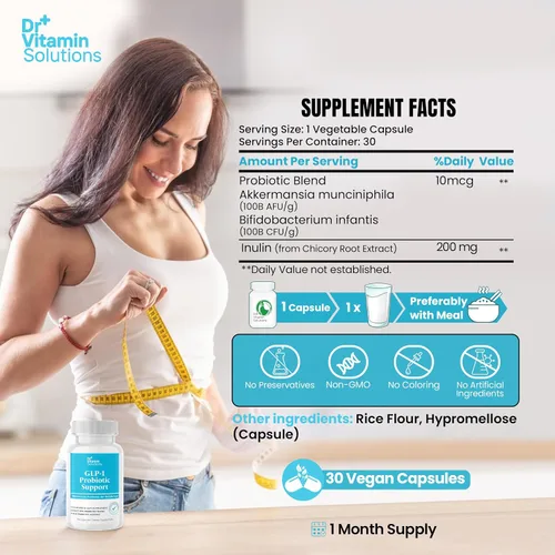 Vista 8 de DR VITAMIN SOLUTIONS Limpieza de 15 días y GLP-1 Probiotic Support Gut Reset Duo