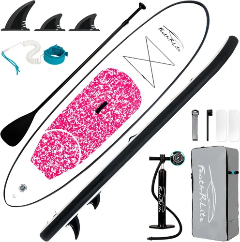 Vista 20 de FEATH-R-LITE Inflatable Stand Up Paddle Board with Beginner SUP Accessories