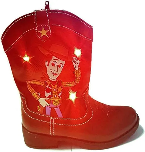 Vista 5 de Disney Pixar Toy Story - Botas vaqueras leñosas iluminadas para niños pequeños