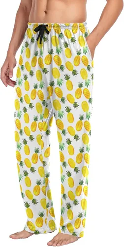 Vista 5 de Pantalones de pijama de piel de serpiente, pantalones de descanso para hombre, pantalones de pijama súper suaves con bolsillos con cordón