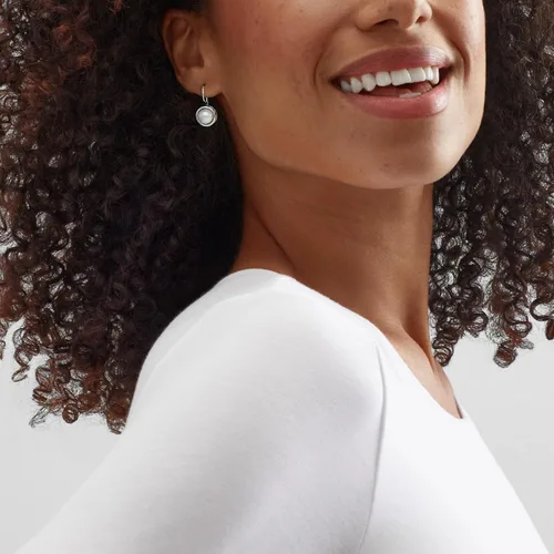 Vista 4 de Silpada Aretes colgantes de perlas para mujer, perlas cultivadas de agua dulce, plata de ley 925, ideas de regalo de joyería, cuento de hadas