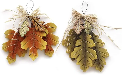 Vista 9 de Decoración de bellota de otoño colgante de madera cosecha rústica de otoño Decoración de bellota colgante B