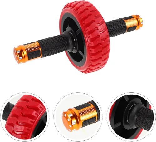 Vista 8 de CHILDWEET Compact Ab Roller Wheel for Abdominal Exercise with Ergonomic Handles and Stable Resistance Spring Mechanism Fitness Equipment for Home