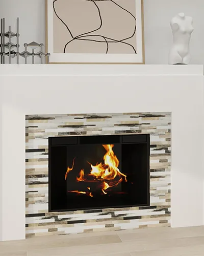 Vista 6 de KASARO 20 hojas de azulejos autoadhesivos para salpicaduras para cocina, mármol marrón blanco con rayas doradas antiguas, azulejos de mosaico
