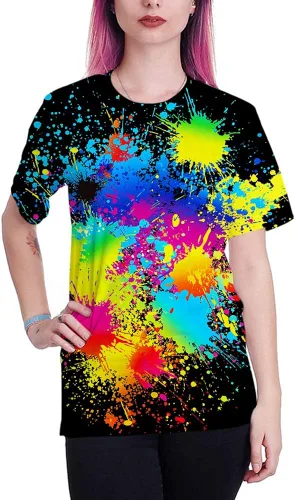 Vista 4 de Camiseta de manga corta unisex con estampado casual 3D de Syaimn