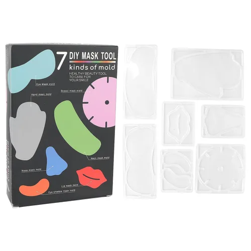 Vista 4 de Máscara facial de 7 tipos, máscara facial para hacer mascarillas reutilizables, máquina de parches, herramienta de máscara facial para salón