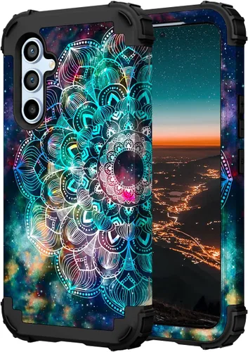 Vista 130 de Hocase Funda para Galaxy A37 5G, protección resistente a prueba de golpes, parachoques de goma de silicona suave+funda protectora híbrida