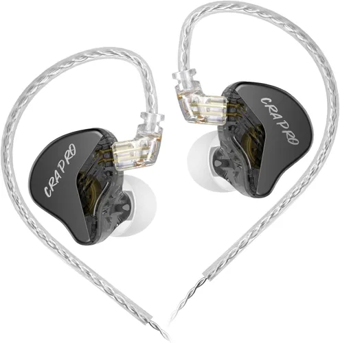 Vista 18 de CCZ NC02 - Monitores intraurales, auriculares con cable para juegos, graves profundos con cable sin micrófono, auriculares intrauditivos IEM de alta
