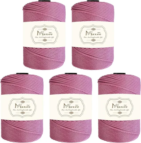 Vista 51 de Cordón de macramé de poliéster de alta calidad de 0.118 in × 218 yardas, 0.118 in, 100% polipropileno, ideal para ganchillo, ganchos de pared