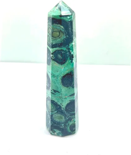 Vista 64 de WholesaleGemShop - Torre de obelisco de piedras preciosas de 3 pulgadas, faceta gigante, cristal de roca de Aura Rock Natural pulido Earth Wand