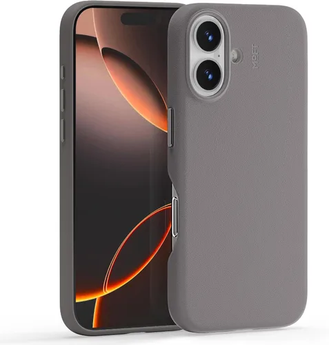 Vista 56 de MOFT Snap Case MOVAS™ para iPhone 16 Pro Max, compatible con MagSafe, funda magnética de cuero vegano premium con sensación suave, color duradero
