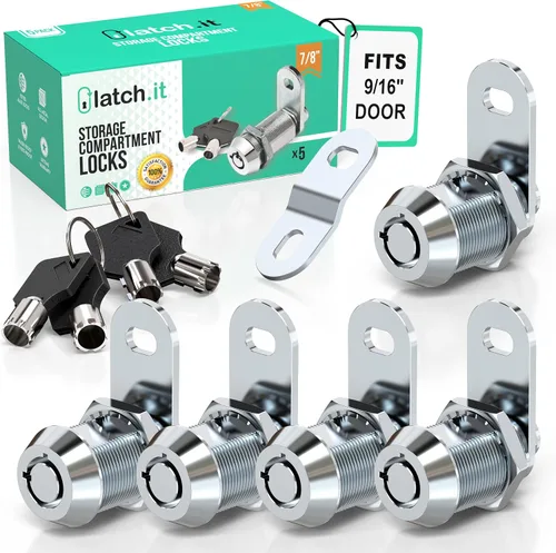 Vista 14 de LATCH.IT - Cerraduras para almacenamiento de RV (vehículos recreativos) de 1-1/8 pulgadas; paquete de 10 cerraduras para compartimentos