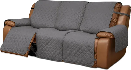 Vista 37 de Easy-Going Funda para Loveseat Reclinable de Gran Tamaño, Funda de Sofá Reversible para Reclinable Doble, Funda de Sofá Dividida para Cada Asiento