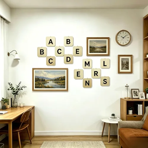 Vista 3 de 24PCS Square Wooden Cutouts for Laser DIY Crafts