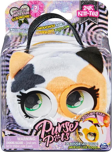 Vista 12 de Purse Pets Micros, Denim Deerie Stylish Small Purse with Eye Roll Feature
