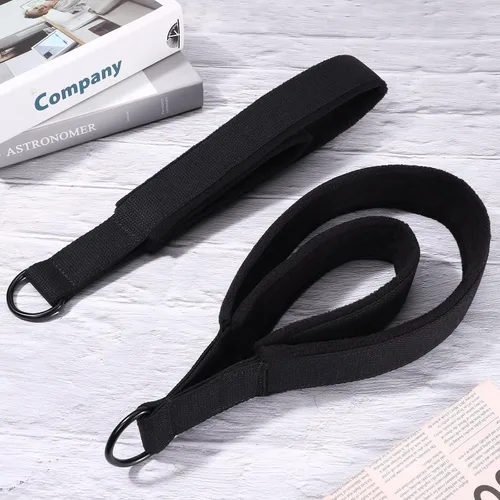 Vista 4 de TOBWOLF 2PCS Pilates Straps for Reformer, Double Loop D Ring Foot Hand