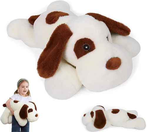 Vista 11 de JellyMallow Animales de peluche con peso de elefante, 5 libras y 16 pulgadas, color azul, almohada grande de peluche de elefante con peso, regalo