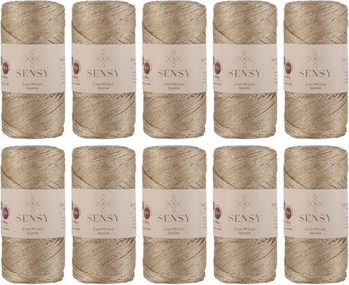 Vista 48 de Sensy Premium 2mm 229.5 metros de cuerda de poliéster 100% cordón de polipropileno Cordón de macramé 2mm Cordón para bolso de crochet Hilo