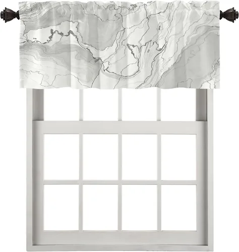 Vista 25 de Cortinas opacas de poliéster multicapa marrón con diseño de bosque natural, 2 unidades, 26 x 24 pulgadas