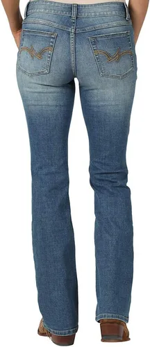 Vista 7 de Wrangler Women's Western Plus Size Mid Rise Stretch Boot Cut Jean Abby