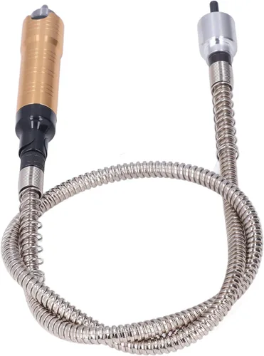 Vista 6 de Mandril de extensión de eje flexible, adaptador de llave de portabrocas de 0.01-0.26 pulgadas, accesorio flexible para taladro eléctrico herramienta