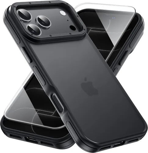 Vista 16 de Yriklso Funda 3 en 1 para iPhone Air, 1 protector de pantalla + 1 lente de cámara, a prueba de golpes para iPhone Air, protección contra caídas
