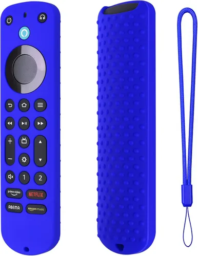 Vista 14 de Funda de silicona para Voice Remote Pro 2022, funda de silicona para control remoto por voz Pro 2022 con cordón (negro)