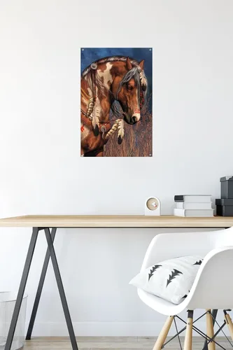 Vista 6 de Trends International Laurie Prindle - Póster de pared de poni de guerra con pasadores