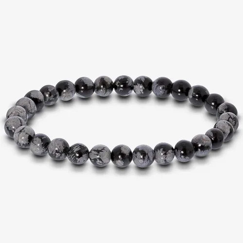 Vista 580 de Gem Avenue Handmade Round Bead Stretch Bracelet Unisex Natural Stone Beaded Jewelry for Men & Women, Elastic Wristband for Daily Wear
