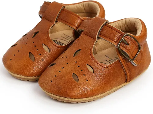 Vista 7 de QWZban Zapatos planos Mary Jane para bebés y niñas con Bownot, suela suave, suela suave, piel sintética, recién nacidos, primeros pasos, para fiesta