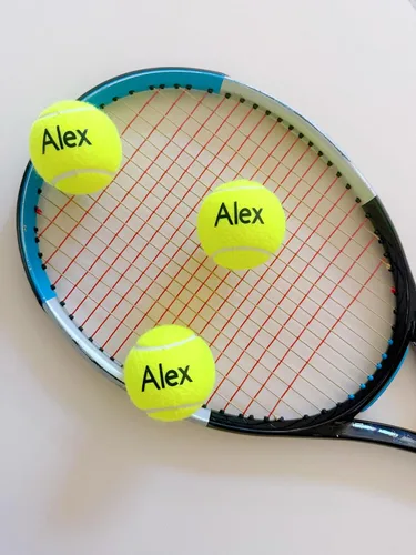 Vista 2 de Pelota de tenis personalizada para amante del tenis o regalo