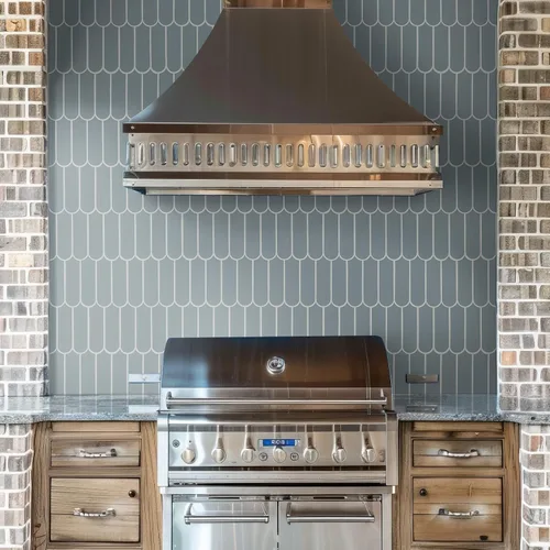 Vista 2 de MSI Cielo Azul - Azulejo de mosaico de porcelana brillante de 12 x 12 pulgadas para baño, cocina, loseta en muro de cocina, azulejos decorativos