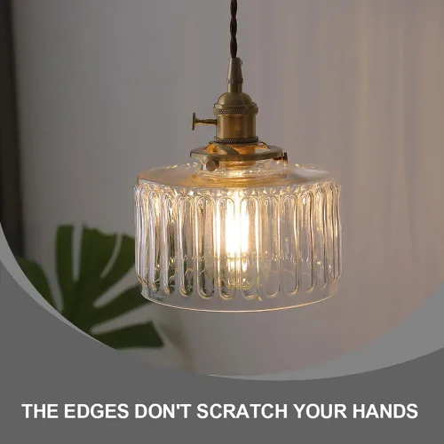 Vista 7 de Luces colgantes para isla de cocina, accesorios de iluminación de vidrio soplado a mano, modernos accesorios de iluminación de casa de campo