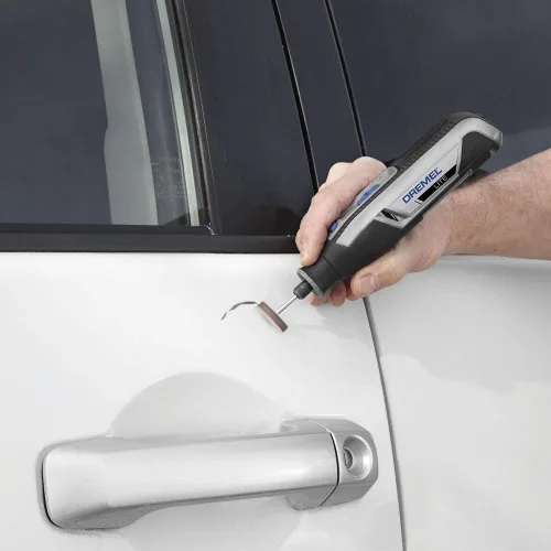 Vista 11 de Dremel Lite 7760 N/10 - Herramienta rotatoria inalámbrica de iones de litio de 4V, kit multipropósito de velocidad variable, carga USB, cambios