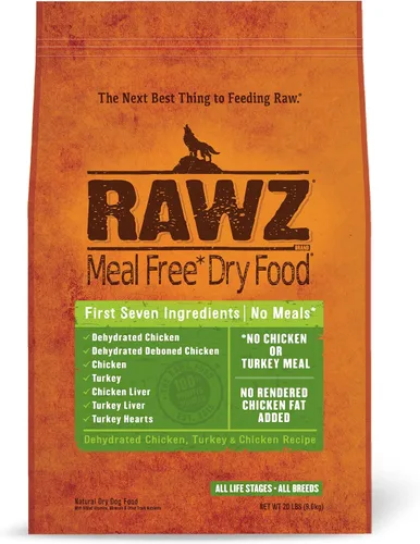 Vista 8 de Rawz Alimento seco para perros sin comidas (3.5 libras, pollo y pavo)