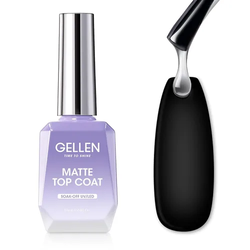 Vista 13 de GELLEN - Capa superior de gel cromado, para esmalte de gel en polvo de uñas, curado UV