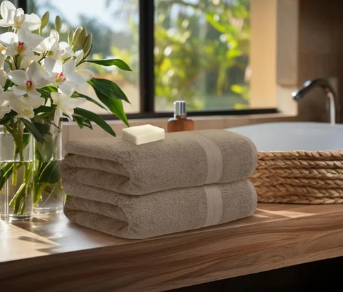 Vista 3 de Avalon Towels Juego de toallas de lujo de 8 piezas, 2 toallas de baño, 2 toallas de mano y 4 toallas pequeñas, 100% algodón hilado en anillo de 600