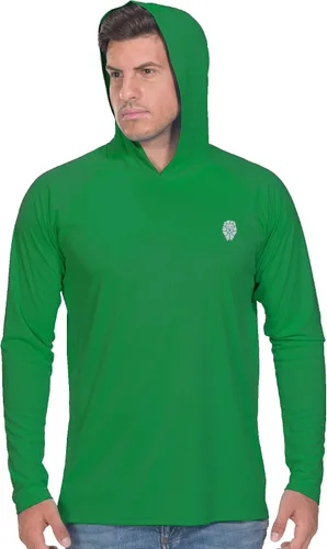 Vista 14 de Camisa de pesca para hombres de manga larga, con protección solar SPF 50+ UV, camiseta tipo sudadera Negro
