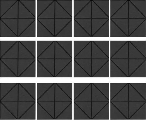 Vista 10 de Pack of 12 Foam Panels Soundproof Wall Acoustics Tiles Polyester Texture Sound Absorbing for Studios Flame Retardant Acoustics Materials White