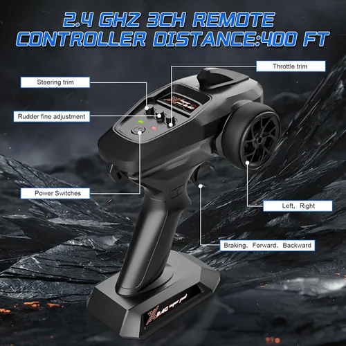 Vista 6 de ITEFDTUTNE 1:16 Autos de control remoto sin escobillas, camión RC eléctrico todo terreno fuera de carretera de hasta 62 mph, camión monstruo RC 4WD