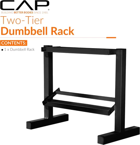 Vista 2 de Estante Cap Barbell para mancuernas, de dos niveles