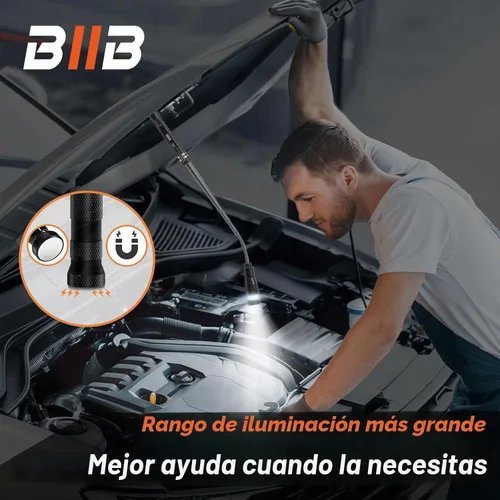 Vista 5 de BIIB Regalos para hombres, herramientas magnéticas extensibles con linterna